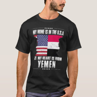 Camiseta Yemeni American Patriot Grown Proud Home Heart USA