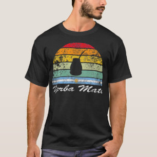 Camiseta Yerba Mate Retro Argentina Tea Amadurece Gourd Mat