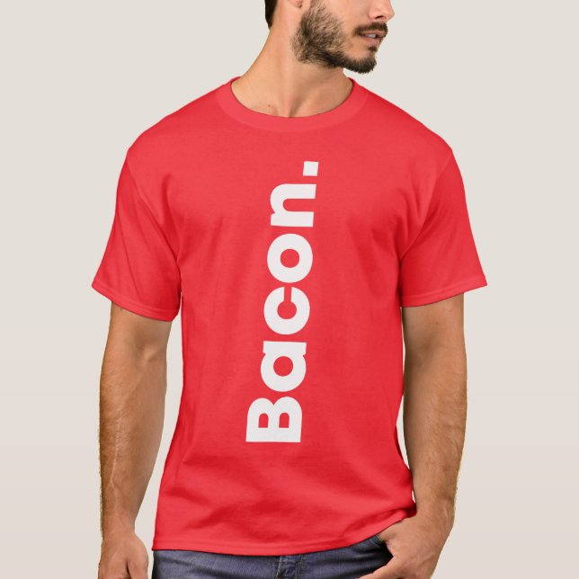 Camiseta Yes Bacon no Kevin Food lovers Bacon lovers food f (Frente)