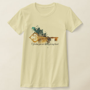 Camiseta "Yeshua chave do meu coração"
