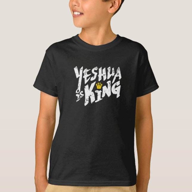 Camiseta Yeshua É O Rei - Nome Hebraico Para Jesus T- (Frente)