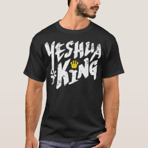 Camiseta Yeshua É Rei Hebraico Nome Para Jesus Premium 
