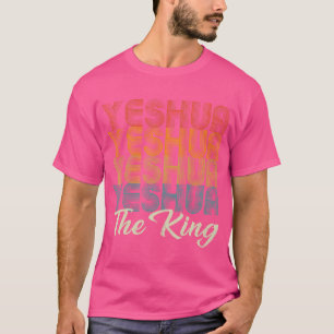 Camiseta Yeshua Hebraico Nome de Jesus Retro Christian Fait