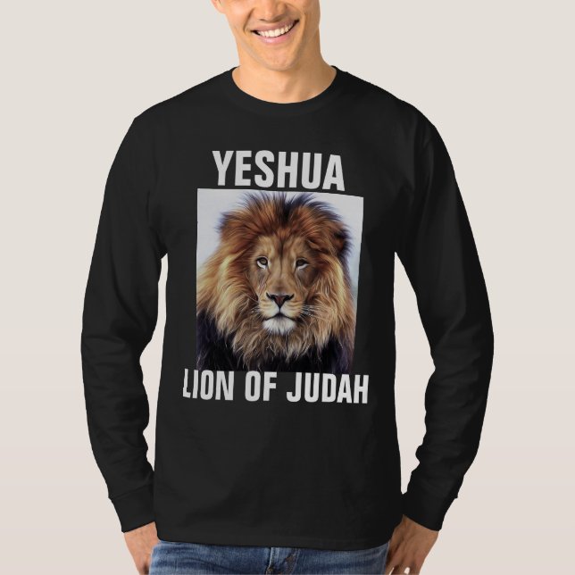Camiseta YESHUA LION DE JUDÁ Cristão  (Frente)