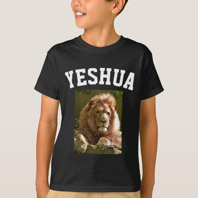 Camiseta YESHUA LION DE JUDAH JESUS T-shirts (Frente)