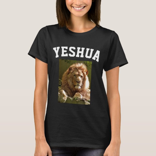 Camiseta YESHUA LION DE JUDAH JESUS T-shirts (Frente)