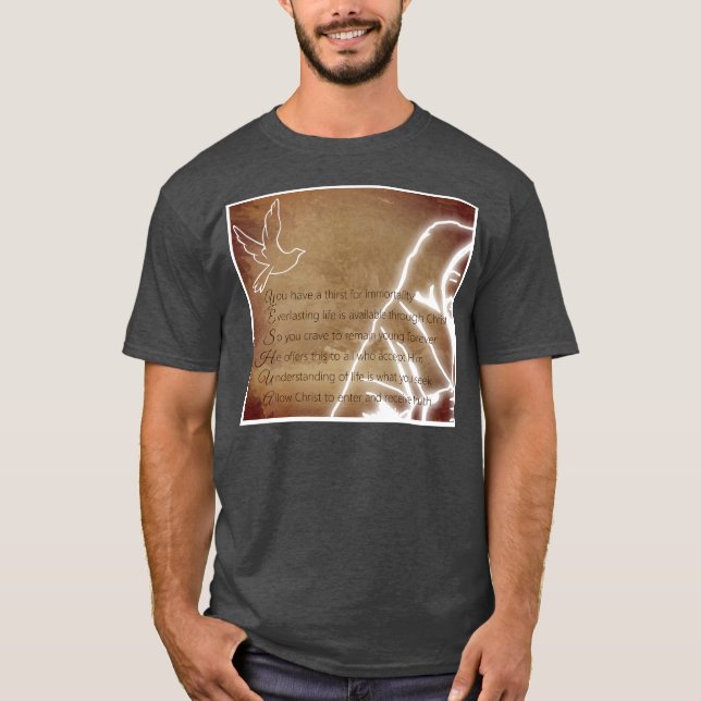 Camiseta YESHUA Messiah Jesus Cristo Poema Cristão (Frente)