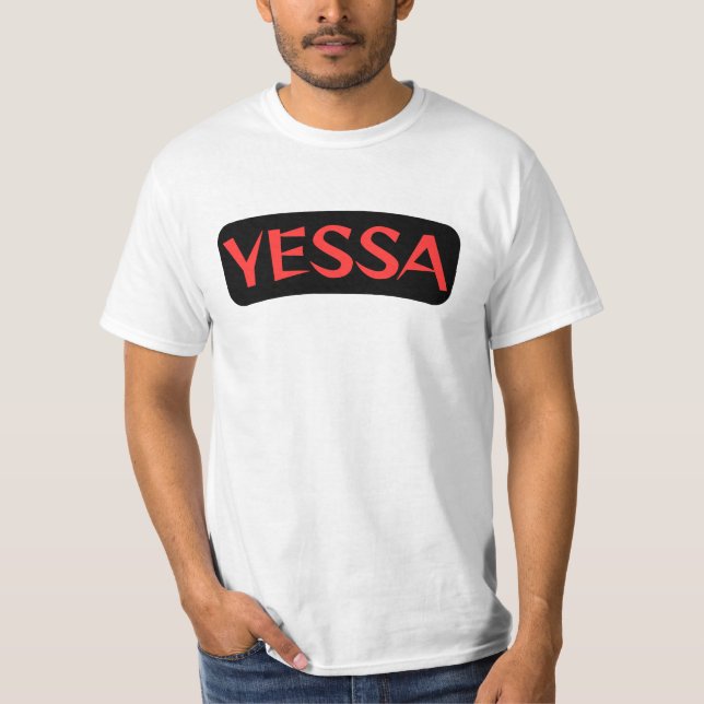 Camiseta Yessa t-shirt black & red (Frente)