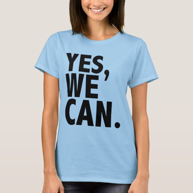 Camiseta YesWeCanBlk (Frente)
