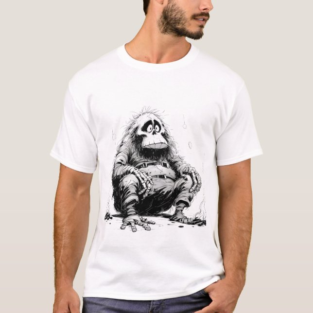 Camiseta Yeti Cartoon T-Shirt (Frente)