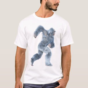 Camiseta Yeti de fantasia correndo