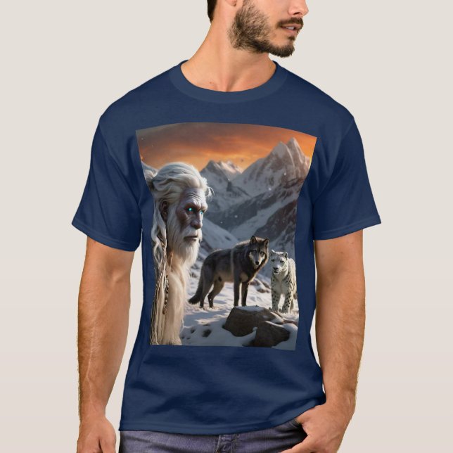 Camiseta Yeti e o Leopardo da Neve (Frente)