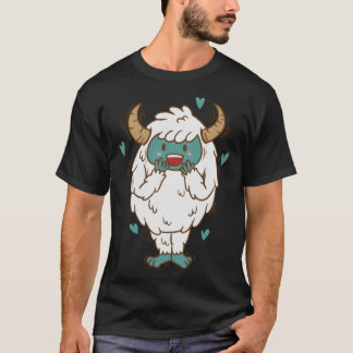 Camiseta Yeti está apaixonado pela criatura de Snowman