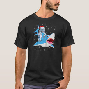 Camiseta Yeti Para Festa Papais noeis Xmas Shark Rag de Nat