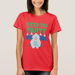 Camiseta Yeti Para O Natal Do Adulto Da Festa