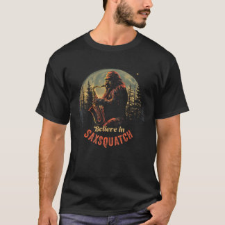 Camiseta Yeti Playing Saophone SaSquatch friend