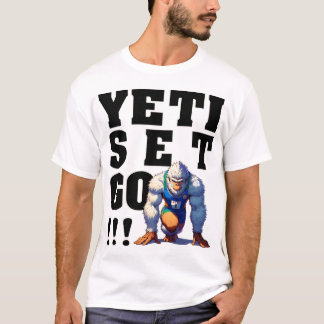 Camiseta Yeti, Set, Go! - Fonte preta