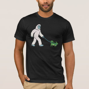Camiseta Yeti Walking Chameleon Cryptozoology Reptile Pet