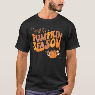 Camiseta Yey It's Pumpkin Season Autumn Thanksgiving Thankf