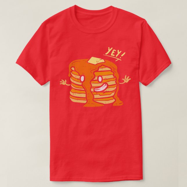 Camiseta Yey Stack of Pancakes (Frente do Design)