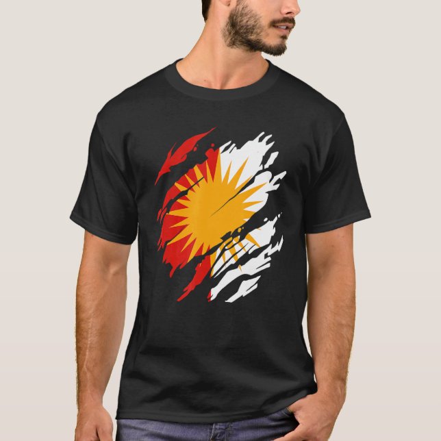 Camiseta Yezidi Flag Ezidi 1 (Frente)