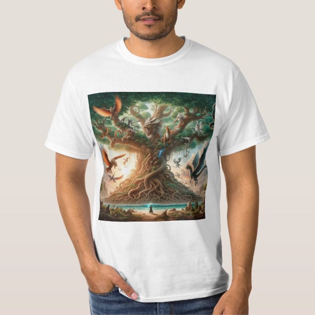 Camiseta Ygdrassil: El Árbol de la Vida Nórdico (Frente)