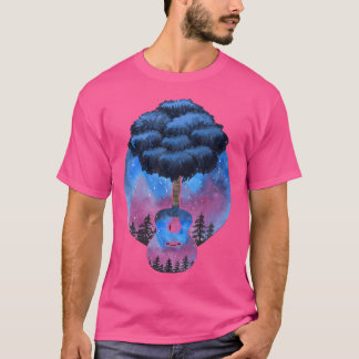 Camiseta Yggdrasil Natureza Árvore Música Da Vida Acústica 