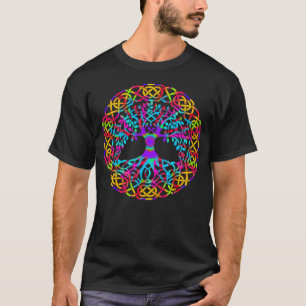 Camiseta Yggdrasil Tree of Life Celtic Tie Dyed Nordic Viki
