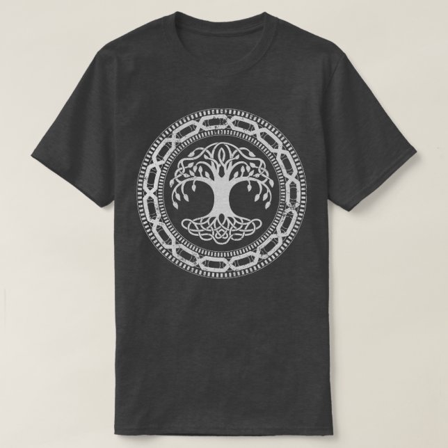 Camiseta Yggdrasil Tree of Life Norse Runk Viking Northmen (Frente do Design)