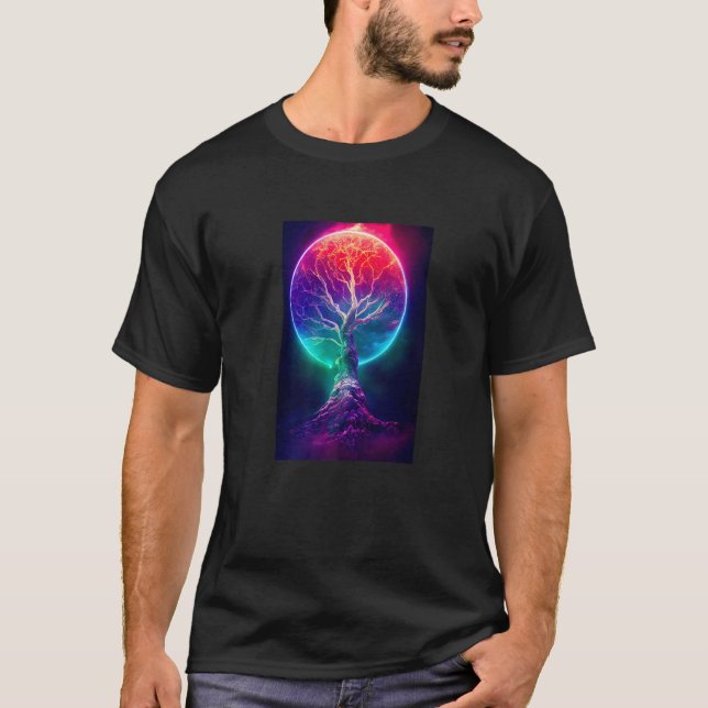 Camiseta Yggdrasil World Tree of Life Viking Celtric Unique (Frente)