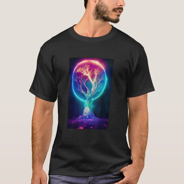 Camiseta Yggdrasil World Tree of Life Viking Celtric Unique (Frente)