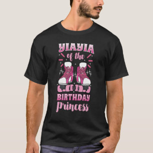 Camiseta Yiayia do Aniversário Princesa Roller Skates Skat