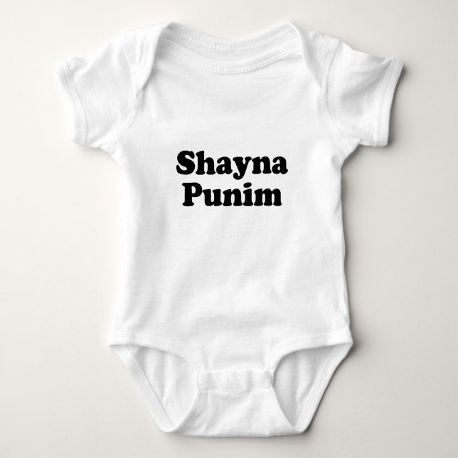 Camiseta Yiddish Shayna Punim (Frente)