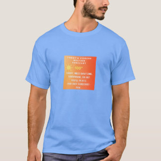 Camiseta Yiddish Weather Forecast 