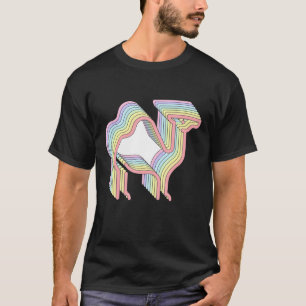 Camiseta Yikes Aestético Rainbow Animal Pastel