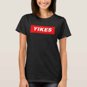 Camiseta YIKES box word slang rap party cloud skater meme
