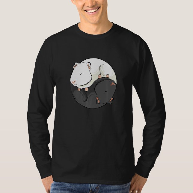 Camiseta Yin and Yang Guinea Pig Opposites for Guinea Pig (Frente)