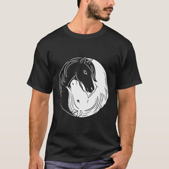 Camiseta Yin Do Cavalo E Yang (Frente)