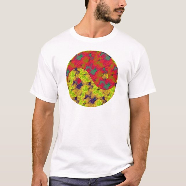 Camiseta yin e símbolo de yang (Frente)