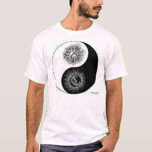 Camiseta Yin e yang assinam - Sun contra o t-shirt da lua