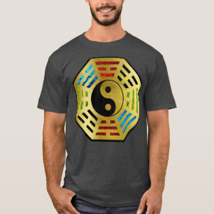 Camiseta Yin e Yang Bagua Feng shui hieroglyphs