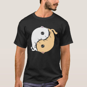 Camiseta Yin E Yang Cats Na Quinta-Feira