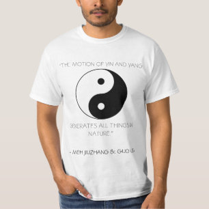 Camiseta Yin e Yang com citações