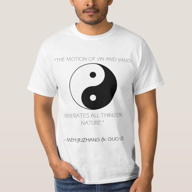 Camiseta Yin e Yang com citações (Frente)