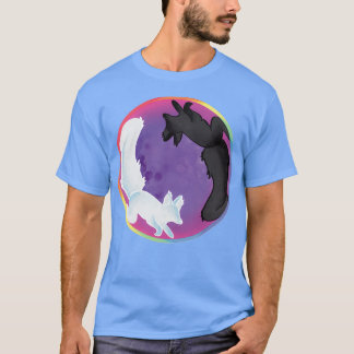 Camiseta Yin e Yang Foxes