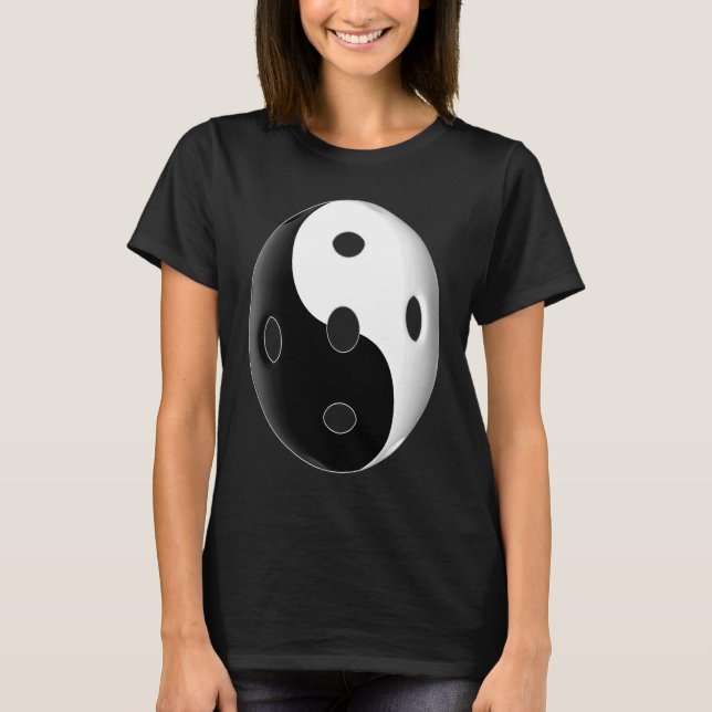 Camiseta Yin e Yang Pickleball para homens e mulheres (Frente)