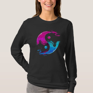 Camiseta Yin e Yang Qi Gong Tai Chi Synthwave Fusion Wate