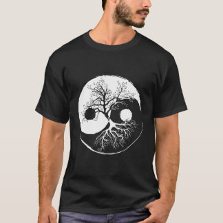 Camiseta Yin E Yang Tree Equilibram O Budismo Gif Natureza