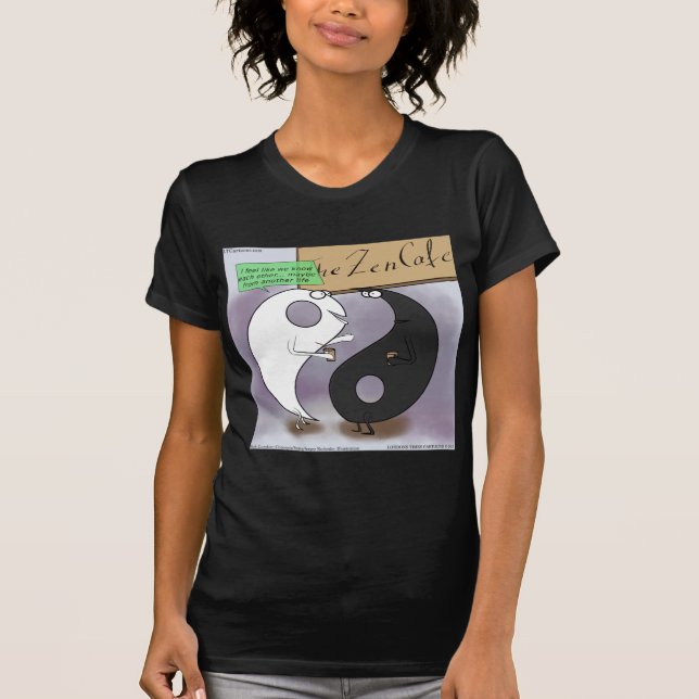 Camiseta Yin Encontra Yang Zen Divertido (Frente)