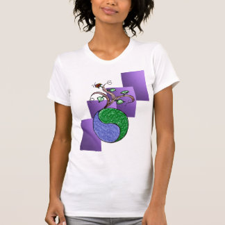 Camiseta Yin verde e Yang